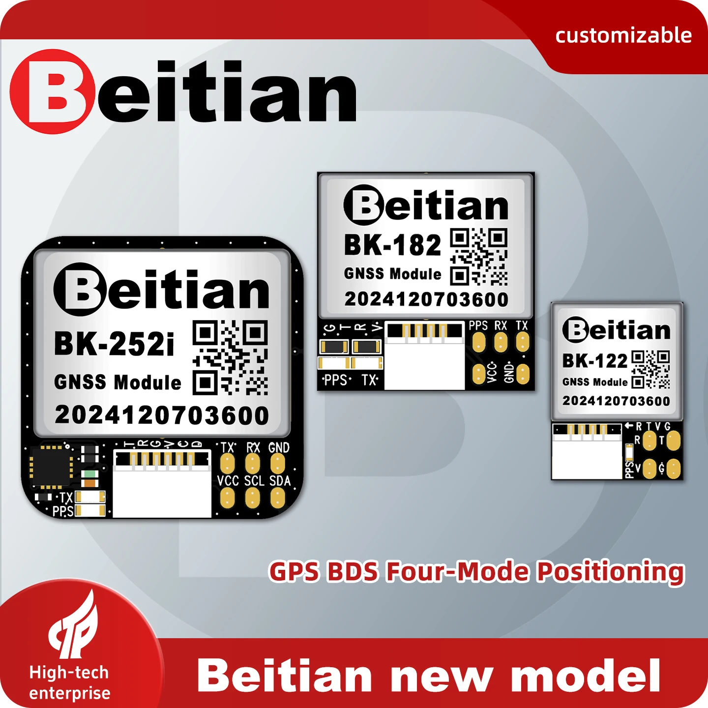 Beitian M9 Chip Built-in Patch Ceramic Antenna GNSS Module Ultra-low Power For Flight Control RC Drone With Compass IST8310