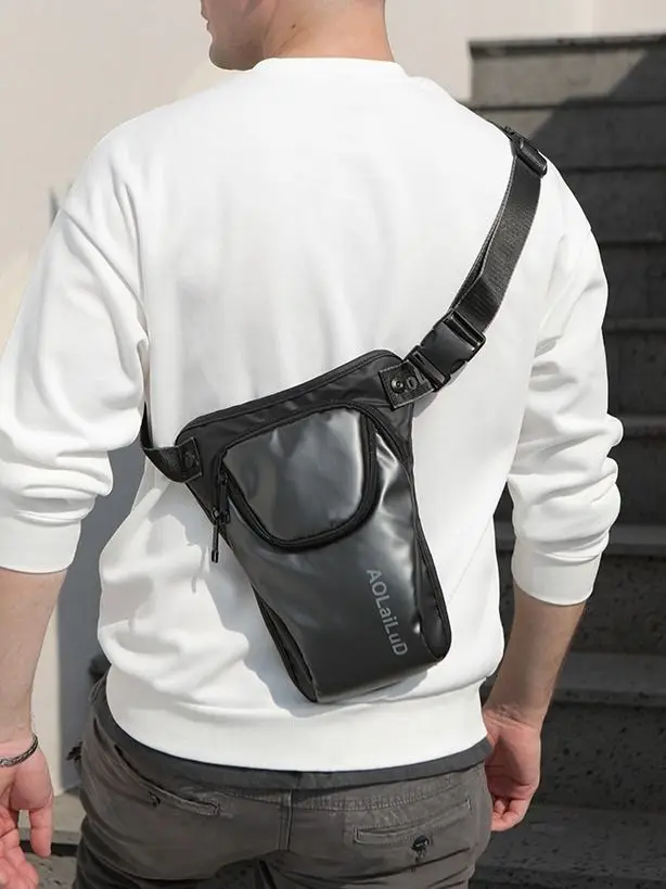 Mannen Drop Leg Tas Heuptasje Voor Motorrijder Waterdichte Nylon Sport Mannelijke Messenger Cross Body Bum Heupgordel Dij Tassen