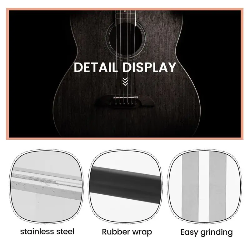 A89E-Guitar Fret Tools Crowning File Fret Dressing File + Fretboard Guard Protector Luthier Tools For Guitar Polishing Tools Gui
