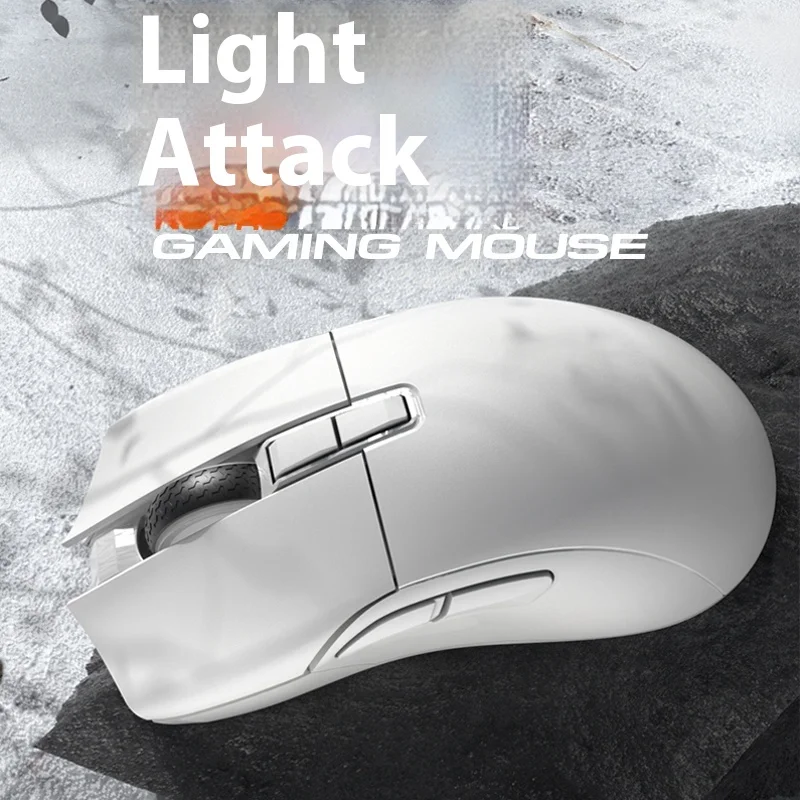 

Darmoshark-Wireless Wired Gaming Mouse, Ultra Lightweight, Ergonomic Sensor, RGB, 8000Hz, Polling Rate, Tri Mode, 58g, PAW3395