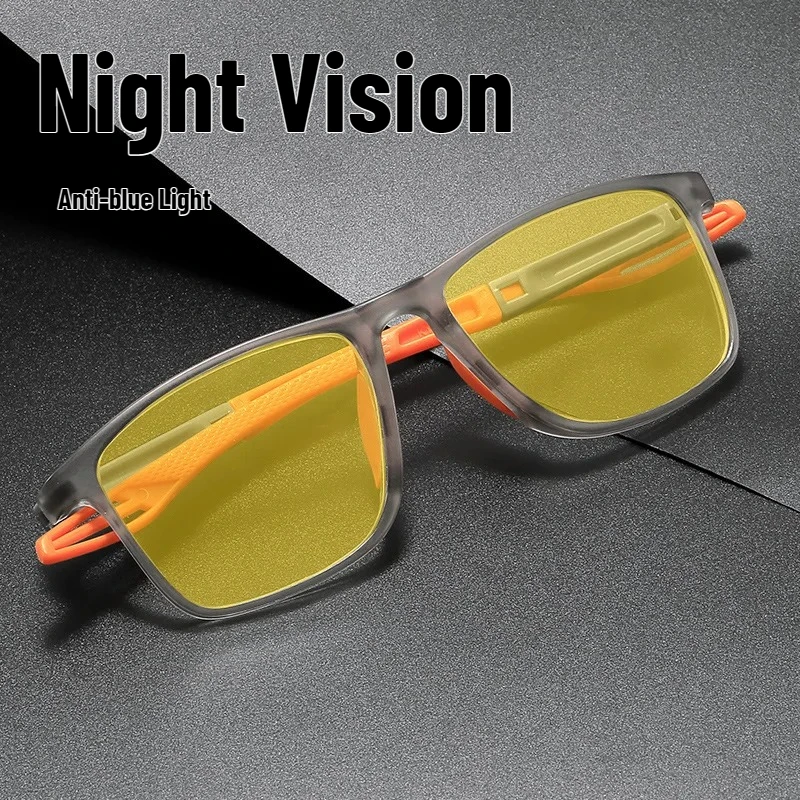 

Fashion Ultra-light Anti-blue Light Glasses Men and Women Retro Square Night Vision Glasses Driving Men New Classic Glasses