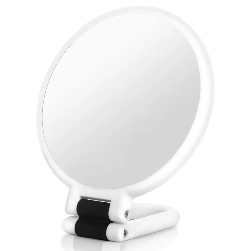 Imagen 4: Espejo de mano de belleza, espejo de aumento 30X con soporte, espejo de aumento de doble cara con aumento 30X/1X, 360 ° Han ajustable