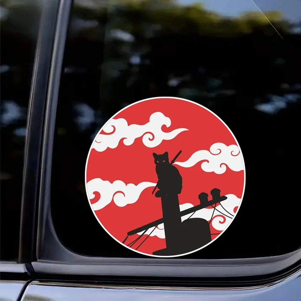 Hаклейка на авто Японский Кот Decal Sticker - Self-Adhesive Car Window & Laptop Decoration - Automotive Exterior Accessories