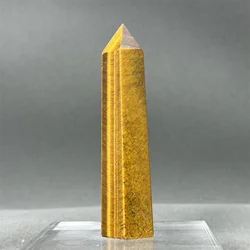 Natural Crystal Tiger Eye Stone Obelisk Mineral Quartz Reiki Healing Wand Meditation Apotropaic Energy  Home Decoration
