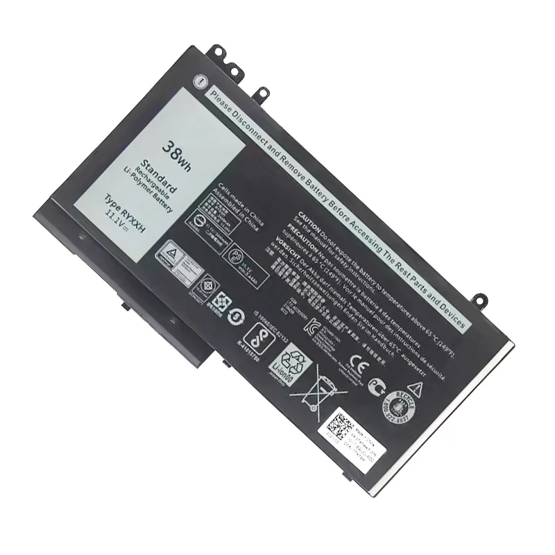 Laptop BatteryRYXXH 11.1V 38Wh For Dell Latitude E5250 E5450 E5550 12 5000 11 3150 3550 3160 Series Notebook 9P4D2