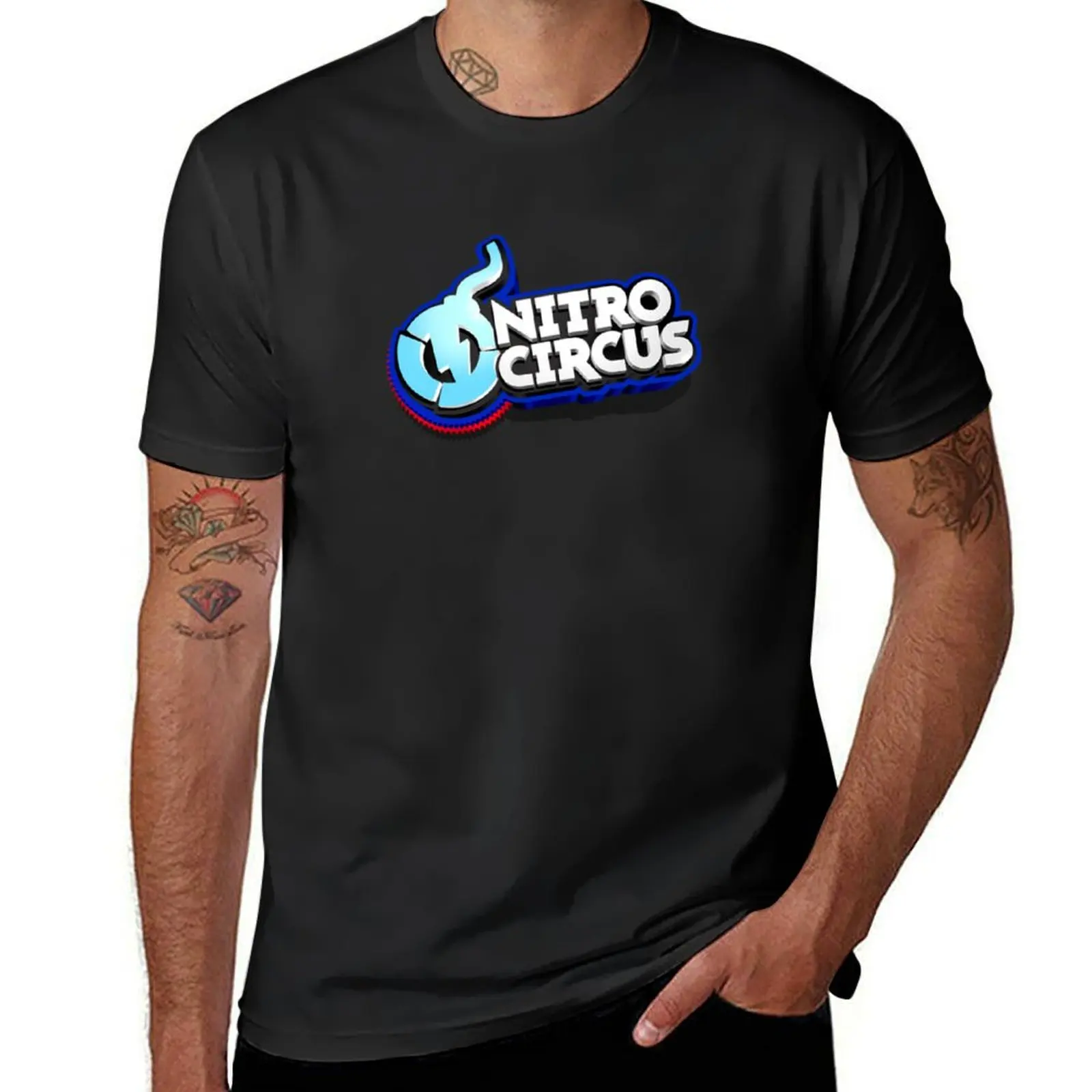 

NITRO CIRCUS 3D logo T-Shirt sublime oversized graphic tee oversizeds mens vintage t shirts