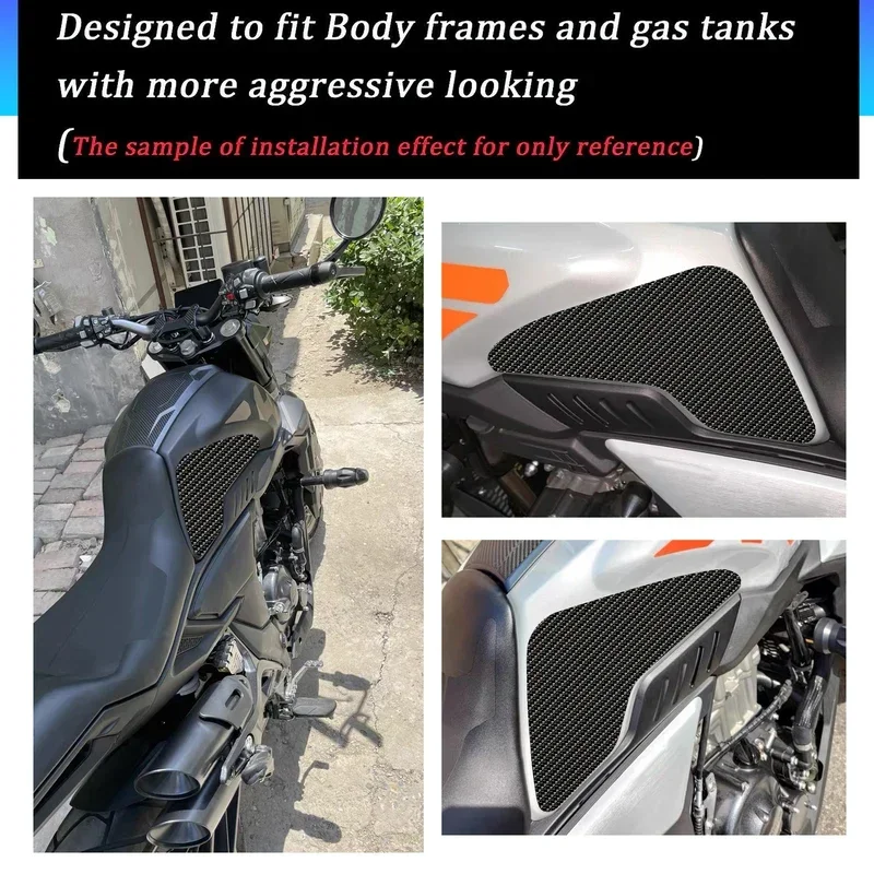 

For zontes gk350 GK 350 ZT 350 GK ZT350-GK motorcycle anti slip fuel oil tank pad side knee grip decal protector sticker pads