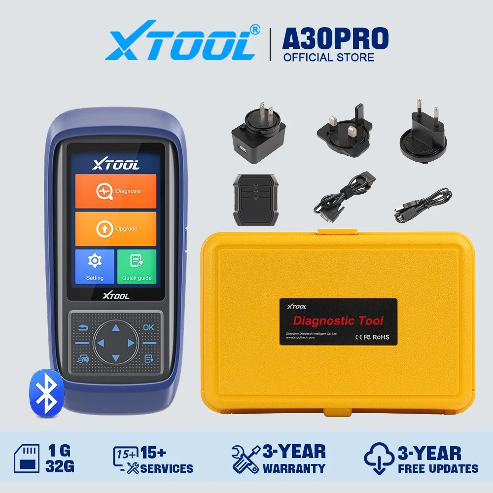 XTOOL A30pro Car Diagnostic Tools Bluetooth Car Automotive OBD2 Key Programmer Scanner Free Update Online