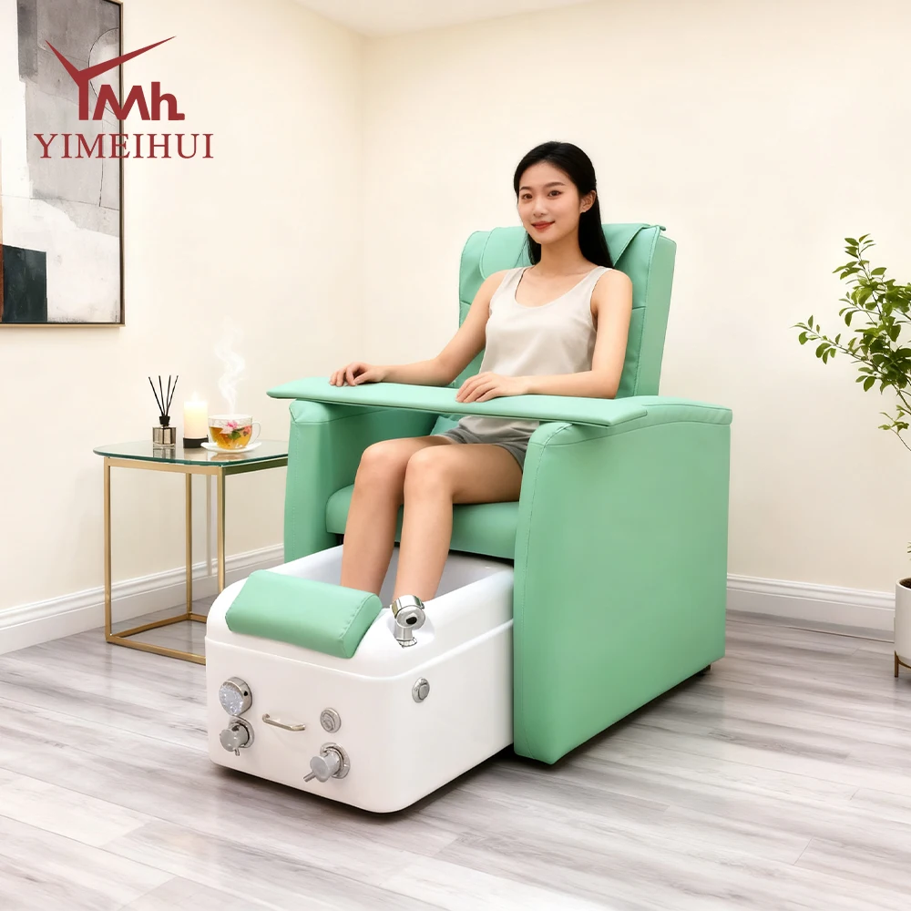 Luxury Beauty Nail Salon Pedicure Furniture Recliner Electric Foot Spa Massage Manicure Pedicure Chairs With Drain Pump