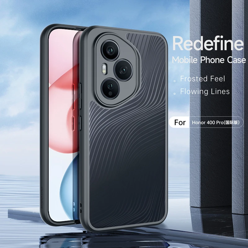 حافظة لهاتف Honor 400, 400 Pro الإصدار العالمي DUX DUCIS Aimo مضادة للسقوط من البولي كربونات الصلب خط متدفق غطاء هاتف بلوري #5
