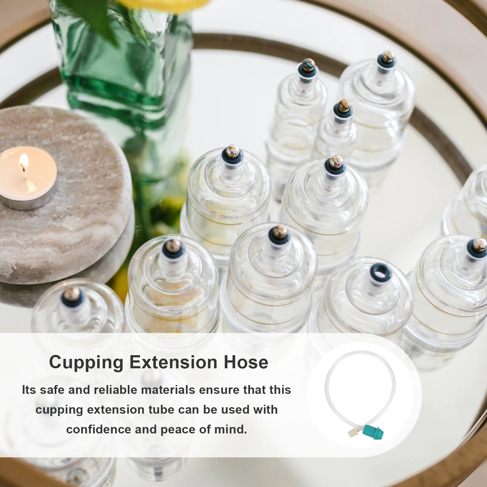 

5pcs Cupping Extension Tube Universal Connector For Vacuum Machine Portable Suction Cup Hose Glass Cupping Accessories