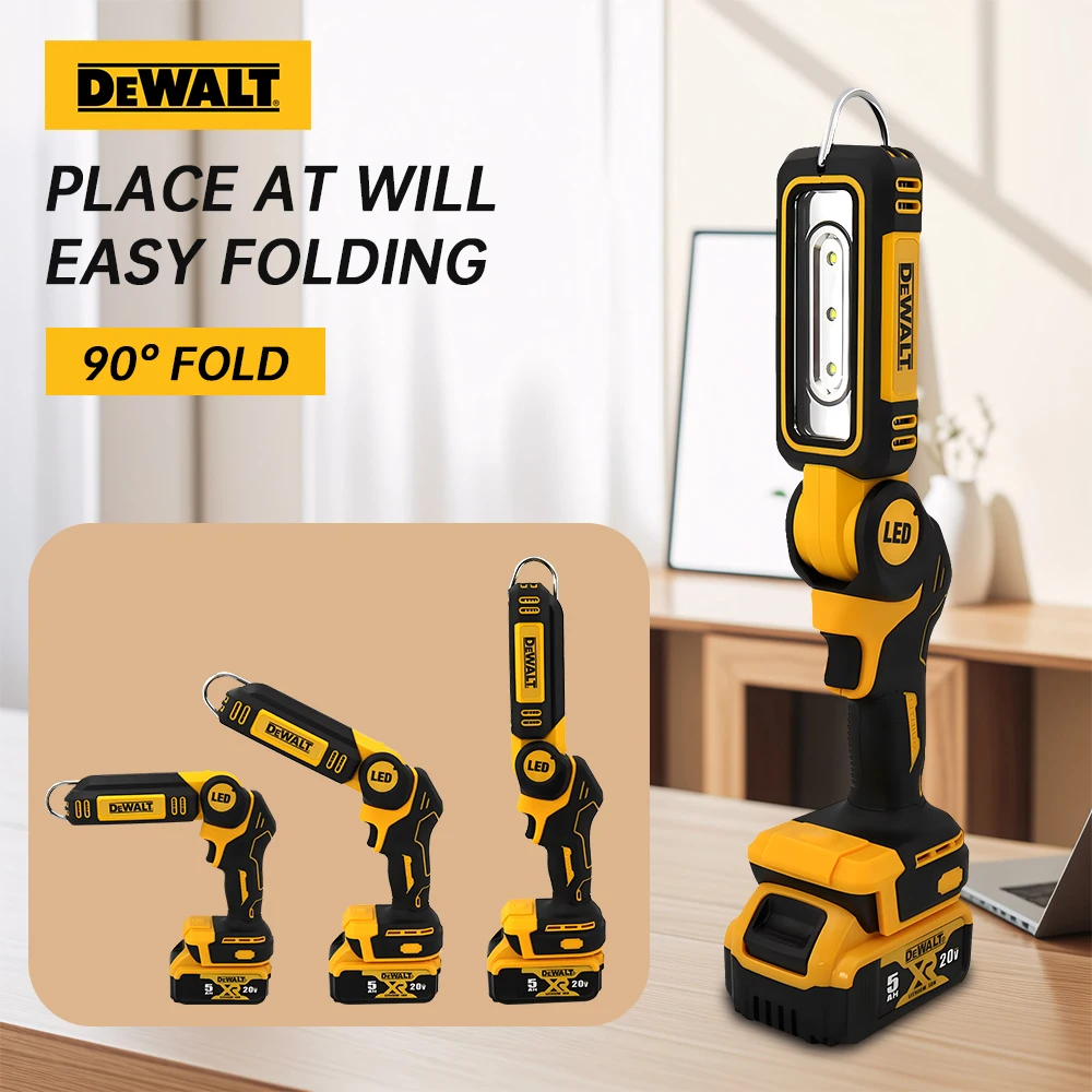 Dewalt High Power LED Rechargeable Outdoor Lamp Portable Camping Lights Work Light Searchlight For 20V Battery