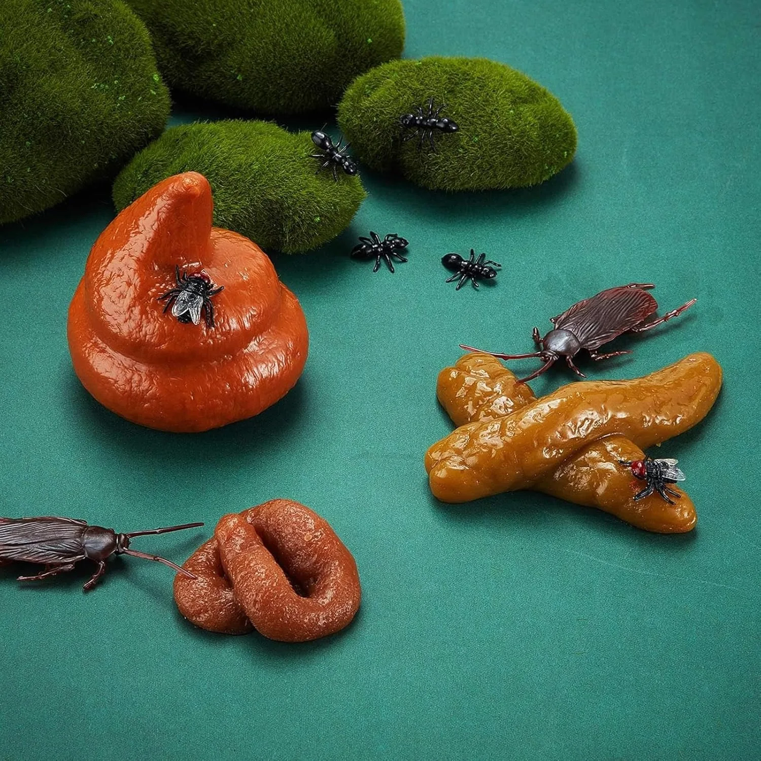 Jouet de merde réaliste, 8 pièces, fausse turd, Gags pour adultes et blague pratique, merde de caca pour Halloween, fournitures de fête du poisson d'avril