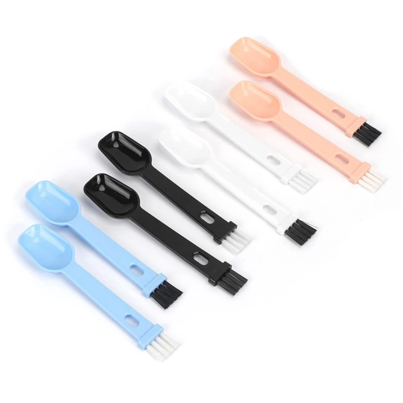 スプーン付きエスプレッソブラシ,ポータブルコーヒーマシン,8個