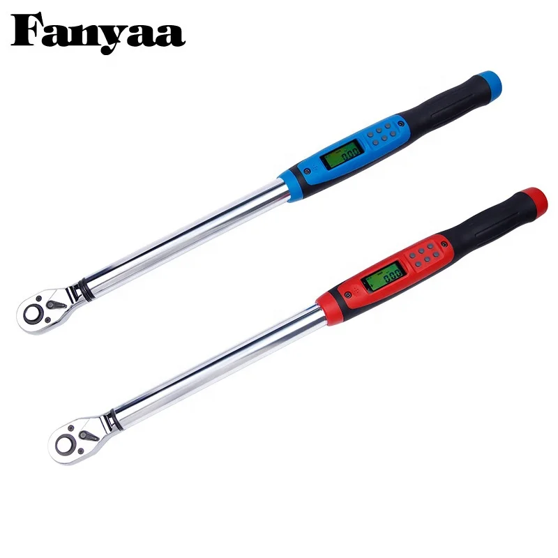 Fanyaa Data Storage Reversible Quick Release Ratchet Head 1000Nm Digital Torque Wrench