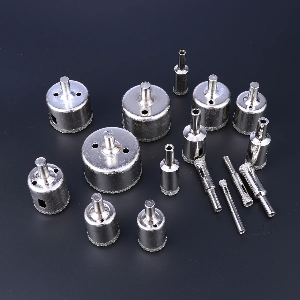 

Набор алмазных сверл, 16 размеров, премиальный сплав, стеклянная плитка, керамический фарфор, гранит, мрамор, режущие инструменты, сверла