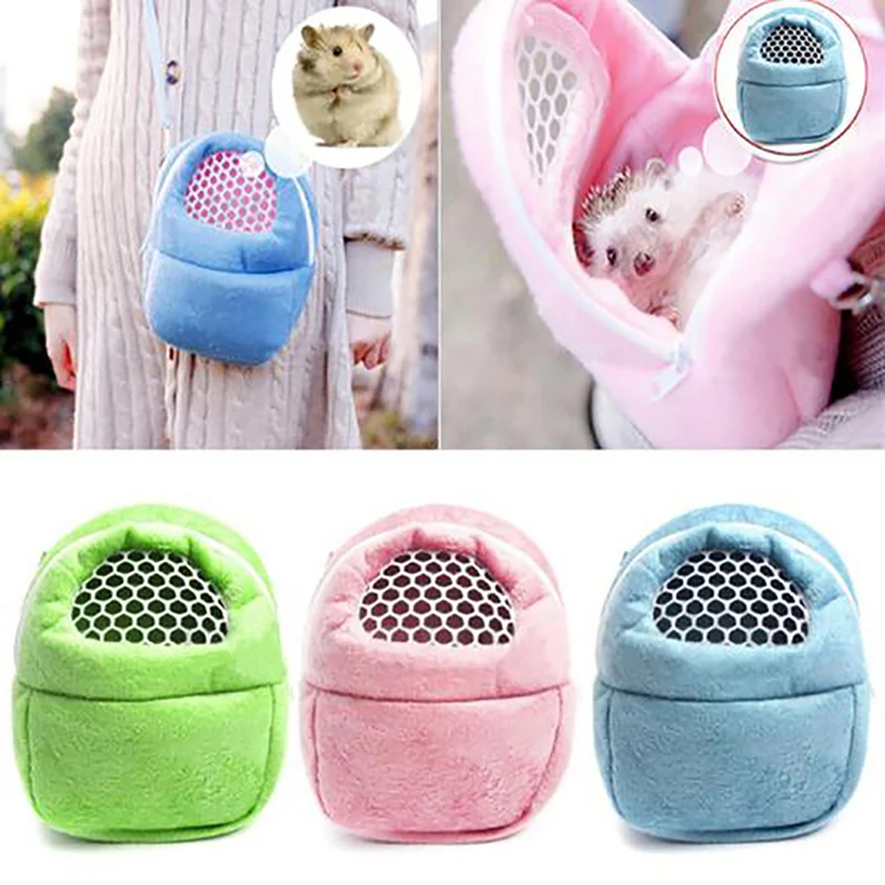 Pet Carrier For Small Animals Hamster Pocket Dog Sleep Bag Hanging Hamster Backpack Rat Hedgehog Chinchilla Ferret