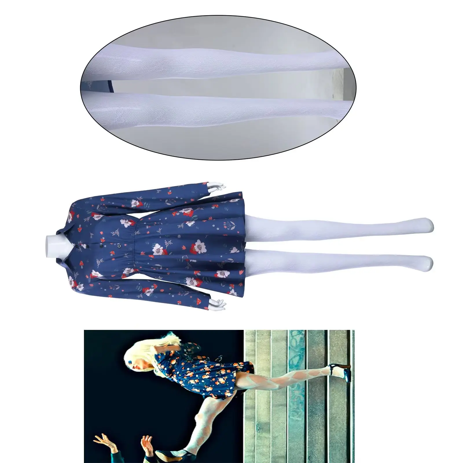 

Harleey Cosplay Fancy Blue Dress Movie Costume Women Floral Printed Ball Gown Halloween Carnival Party Performance Outfit