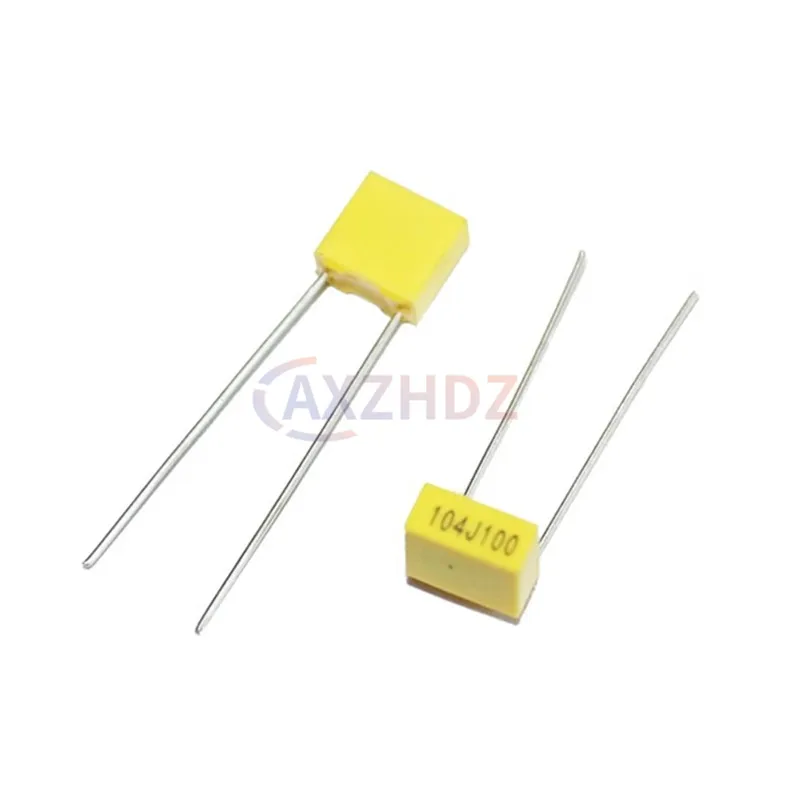 20PCS 100V 폴리프로필렌 안전 플라스틱 필름 1nF - 470nF 10nF 22nF 47nF 100nF 220nF 330nF 0.1uF 1uF 104J 보정 커패시터