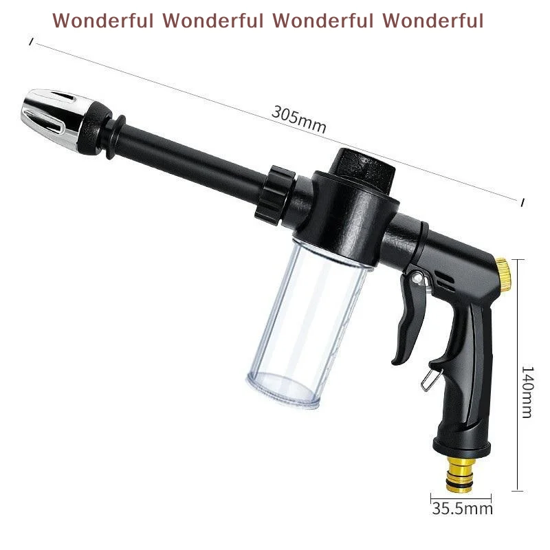 Versatile Garden Hose Nozzle High Pressure for Car and RV Cleaning