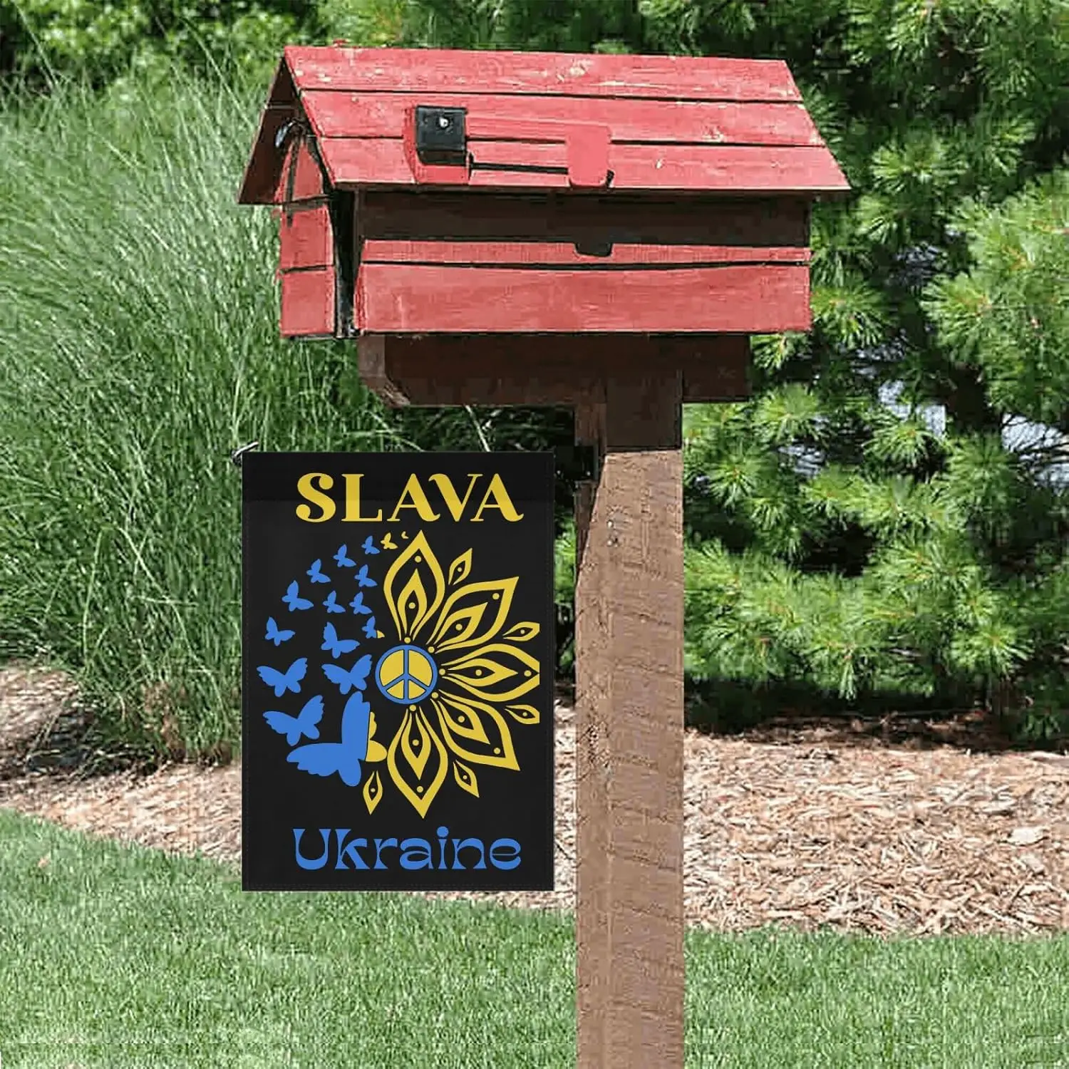 Slava Ukraini Sunflower Ukraines Sunflower Ukrainian Flag Sided Garden Flag Double Sided Unique Garden Flags Farmhouse Yard  ZZM