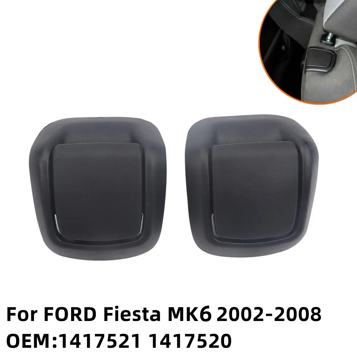 

For FORD Fiesta MK6 2002-08 Right + Left Hand Front Seat Tilt Handles 1417521 1417520