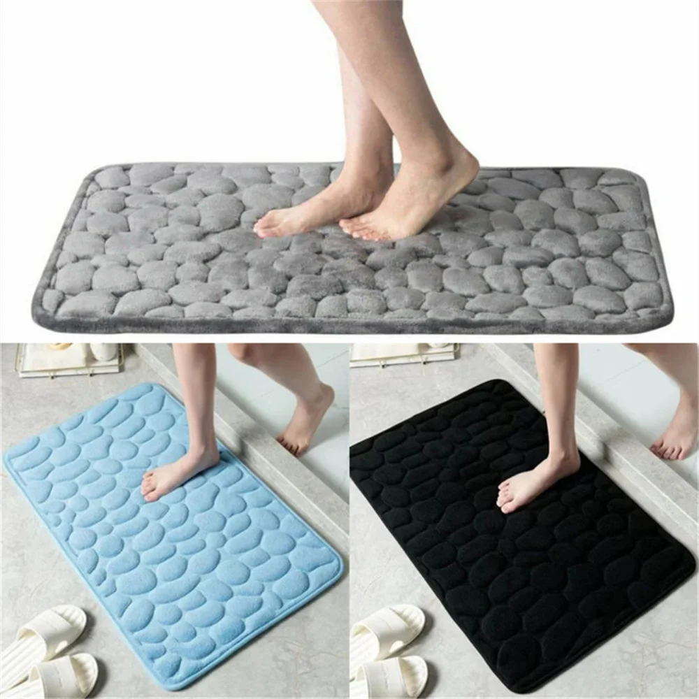 Non-slip Bathroom Carpet Absorbent Memory Foam Shower Bath Mat Floor Rug Doormat