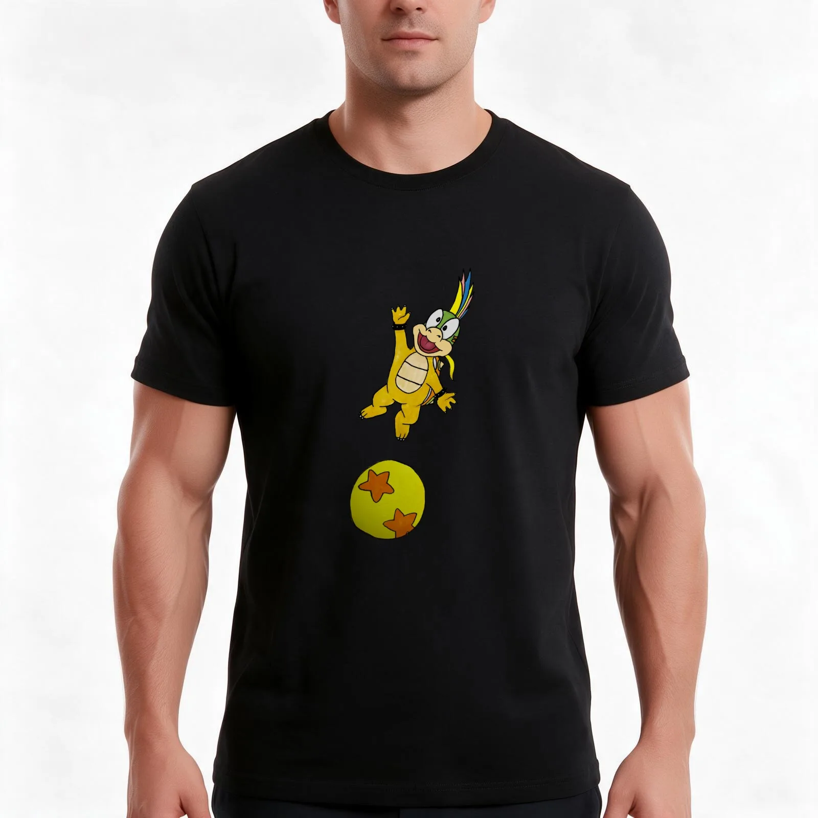 Lemmy Jumping on Ball T-Shirt, Summer Casual Cotton Tee, Oversized Streetwear Tops, Vintage Graphic Print, Unisex Men Women
