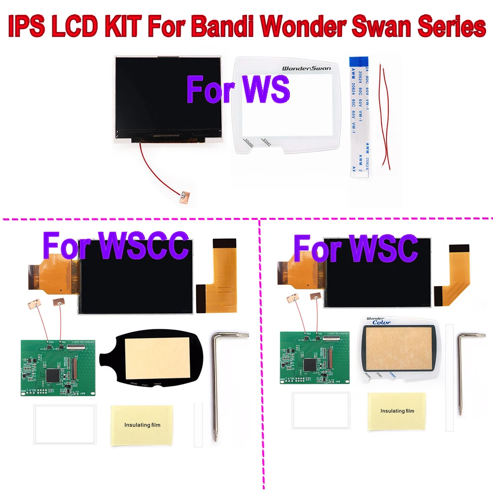 For WSC WSC WSCC IPS LCD Screen DIY Kit Backlight Brightness