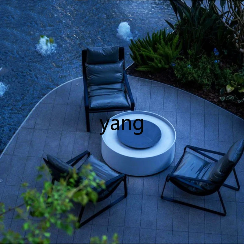 LH أريكة في الهواء الطلق الترفيه الخفيفة الفاخرة بسيطة كرسي أريكة الترفيه أثاث الحدائق #3