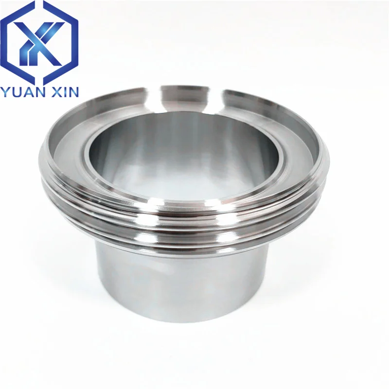 SMS Round Thread Cloud Head Welding Union Sanitary Food Grade Union Pipe Fittings Stainless Steel
