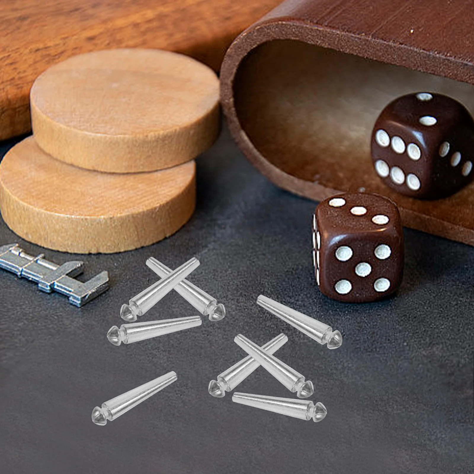 100 قطعة دبابيس العد أوتاد التهديف المعدنية لعبة لوحة الكريبيج المحمولة سطح المكتب بطاقات السفر استخدام داخلي أوتاد كريبج #2