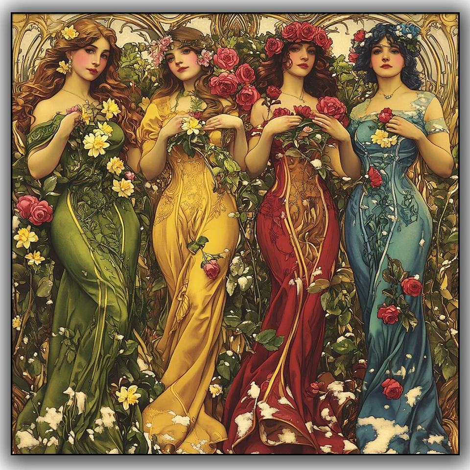 

Удивительная элегантная европейская женщина DIY алмазная живопись наборы крестиков рыба полная квадратная круглая алмазная мозаика для домашнего декора искусство