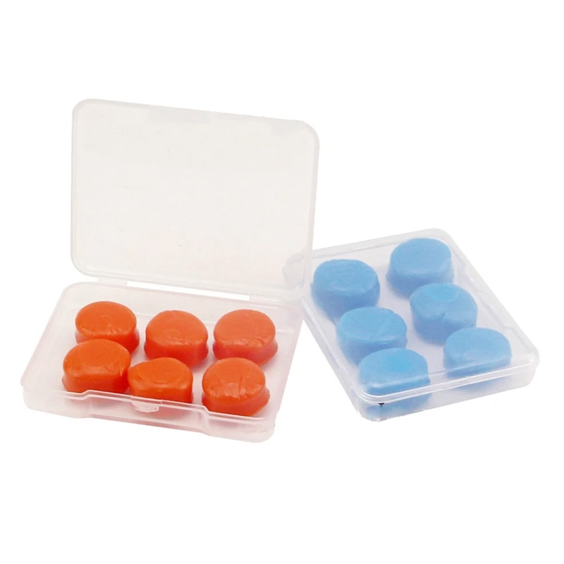 Waterproof Soft Silicone Mud Earplugs For Shower Swimming, Protective Earplugs Kits