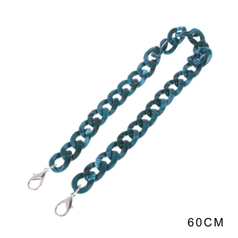 

G5AE Resin Chain Replacement Handle Shoulder Crossbody Handbag Bag Strap 60-120cm