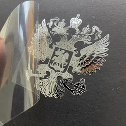 Russian personality car sticker double head eagle logo metal sticker car sticker mobile phone sticker computer sticker