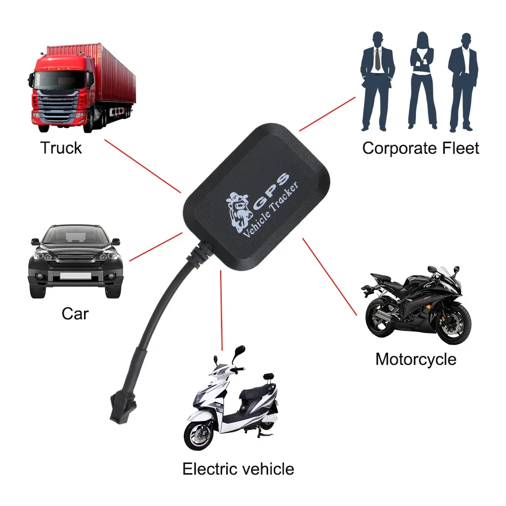 

Black Car Tracker Real-time GPS Tracking Locator Device with Free APP Locator Anti-theft GPS Tracker