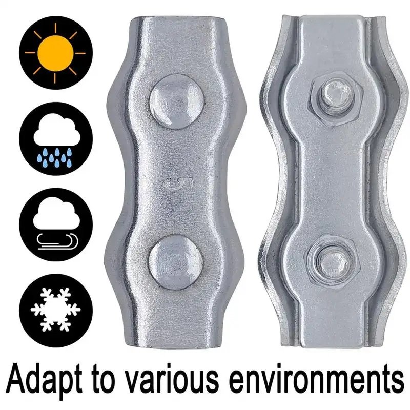 Electric Fence Connectors Steel Heavy Duty Wire Rope Connection Home Accessories For Patio Lawn Garden Supplies Tech Enthusiasts