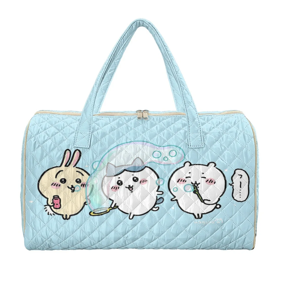 Chiikawa Shoulder Tote Bag Travel Duffel Bag Usagi Bags for Woman Hachiware Cute Anime Quilted Handbag Large Capacity Bag