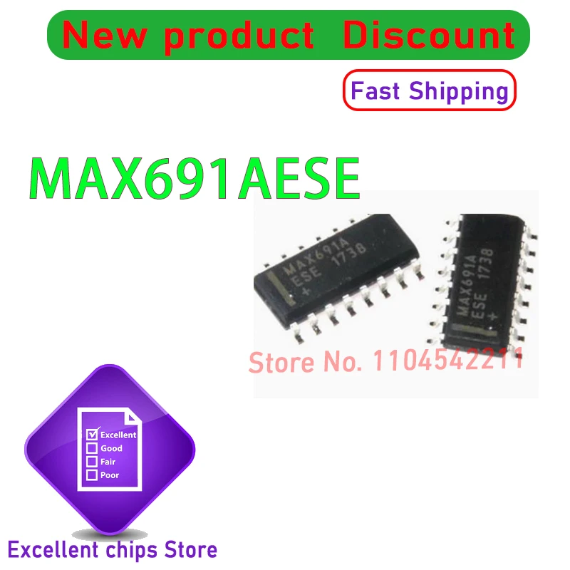 

1pcs/lot New Original MAX691AESE MAX691A MAX691AE MAX691AES MAX691 IC SOP16 In Stock