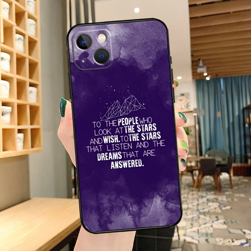 Uma quadra de névoa fúria sarah j maas caso de telefone para apple iphone 17 ar 17pro capa para iphone 17 pro max capa funda