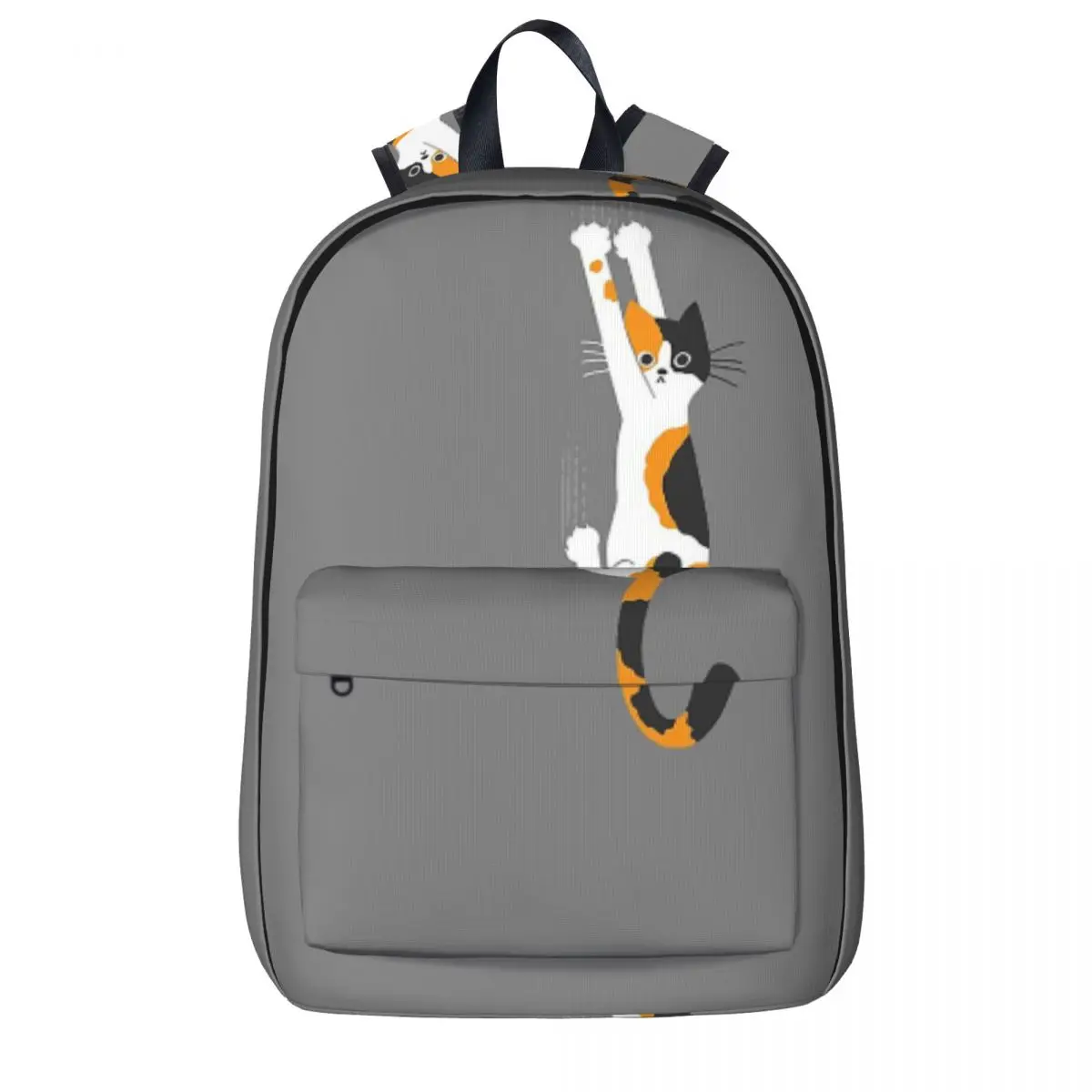 Calico Cat Hanging On Backpacks Large Capacity Student Book bag Shoulder Bag Laptop Rucksack Fashion Children School Bag