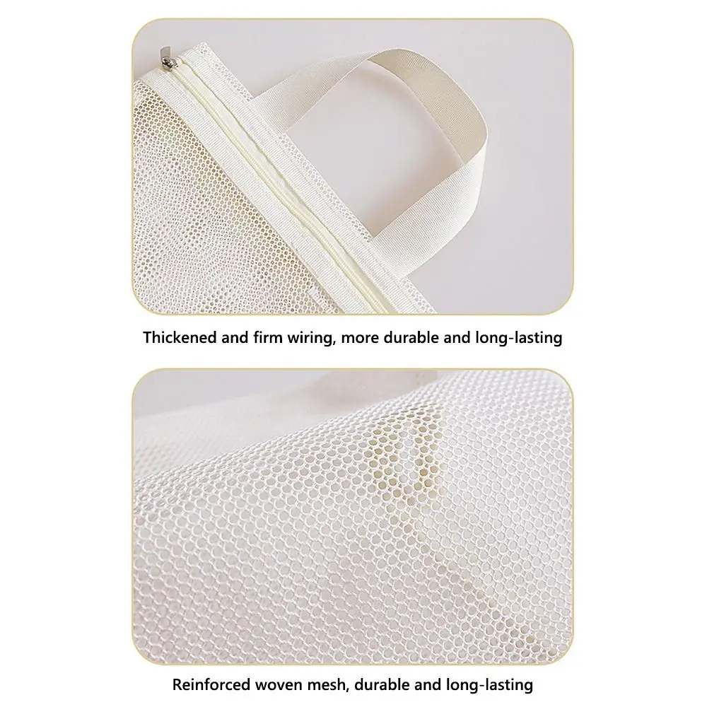 

Gifts Portable Mesh Toiletry Bag Transparent Reuse Cosmetic Bags Large Capacity Storage Hadbag