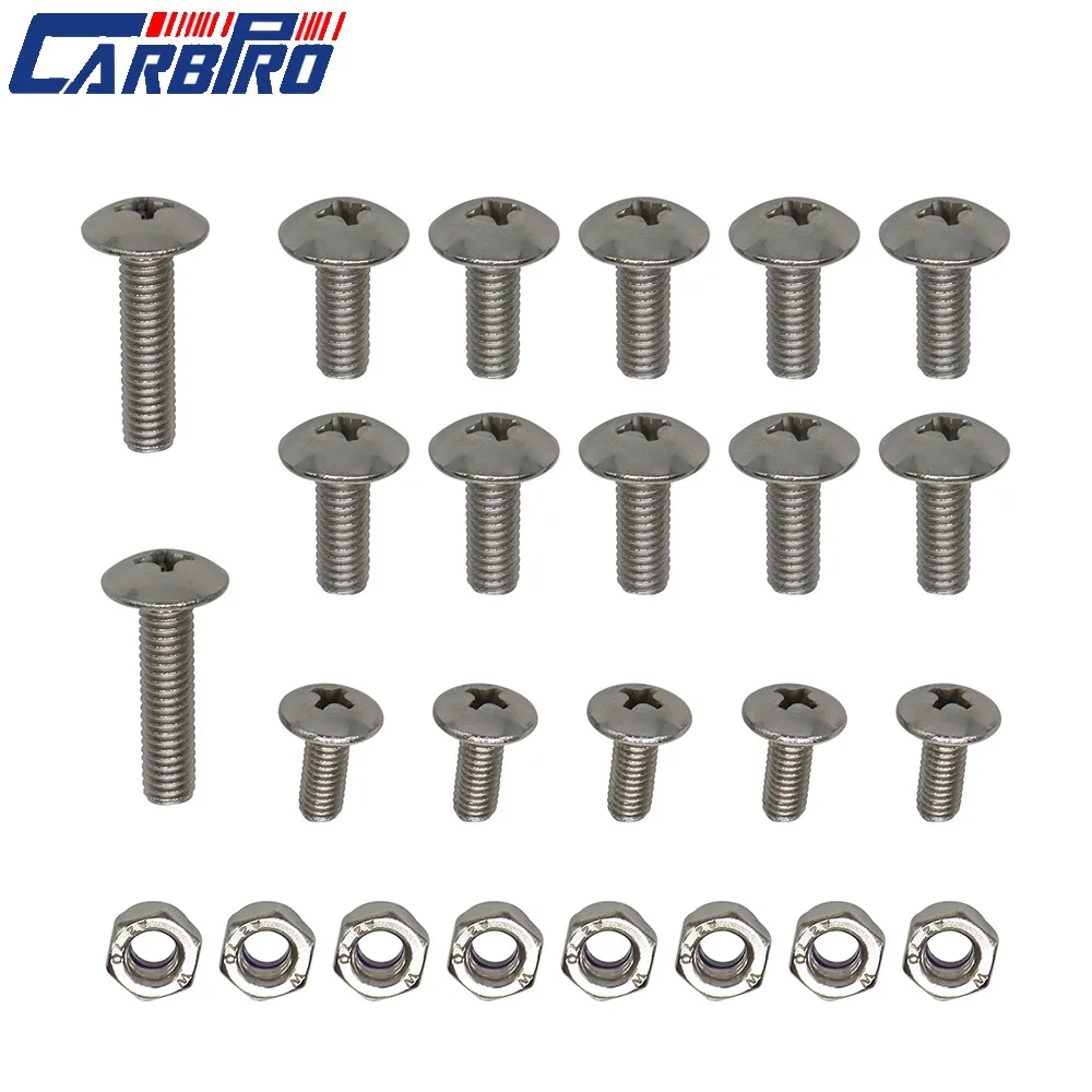 Para Yamaha Banshee guardabarros pernos tornillos tuerca Kit de montaje plástico Hardware 25 piezas