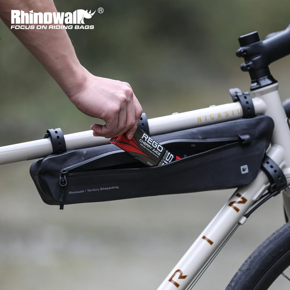 

Rhinowalk Bicycle Triangle Frame Phone Bag Waterproof Crossbeam Bag Travel Cycling Luggage Storage For Road Mtb Bike Accessories