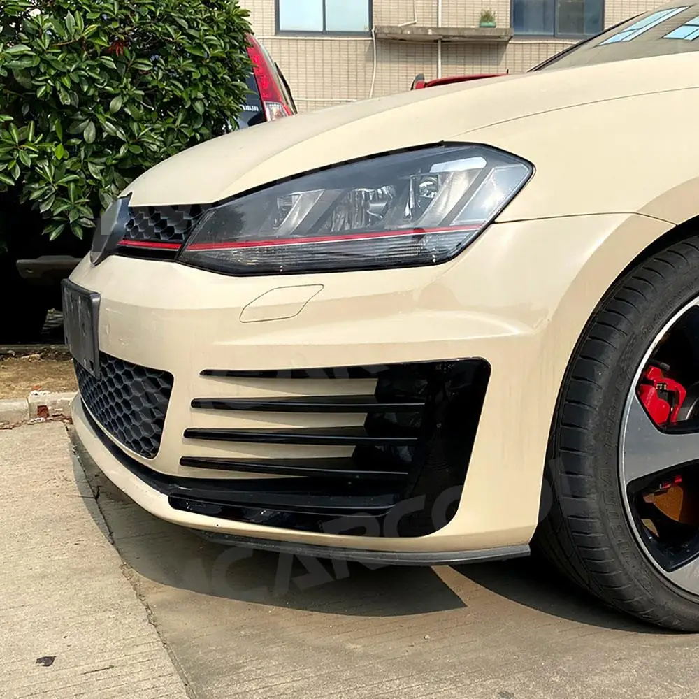 

Car Front Bumper Air Intake Frame Grille For Volkswagen VW Golf 7 MK7 GTI 2013 -2016 Splitters Spoiler Canards Decoration Cover
