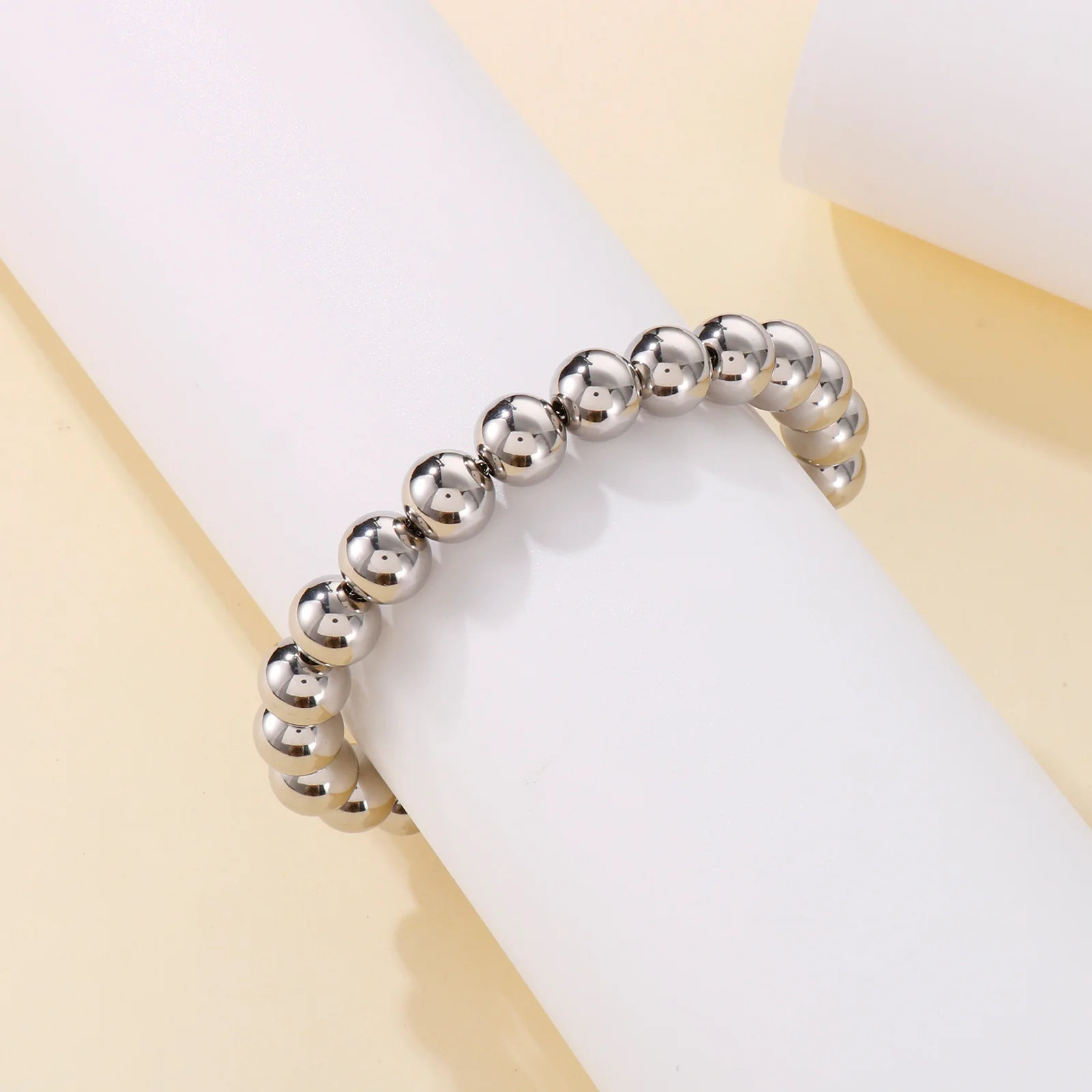 Kalen Stainless Steel Bracelet Women Bead Bracelet For Women Jewelry Bracelet Charm 8mm Bracelet Jewelry Accessory Gift