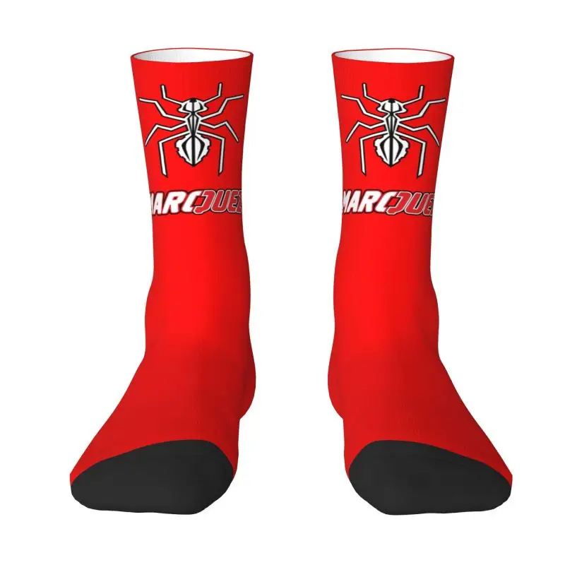 

Cool Men's Ant Marquez Dress Socks Unisex Comfortable Warm 3D Printed Motorcycle Racing Racer Crew Socks