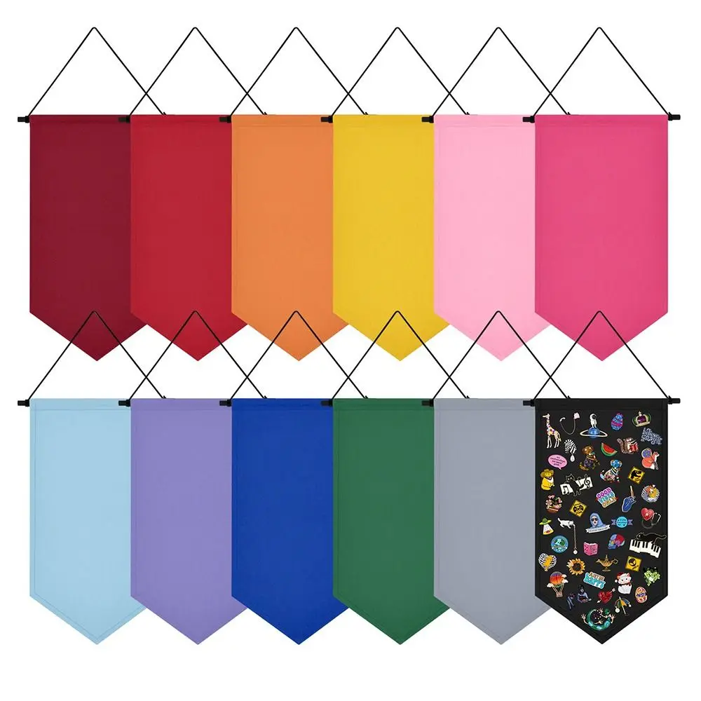 Wall Hanging Brooch Pin Display Wall Canvas Banner Enamel Pin Banners for Display Enamel Pin Wall Display Banner Hanging