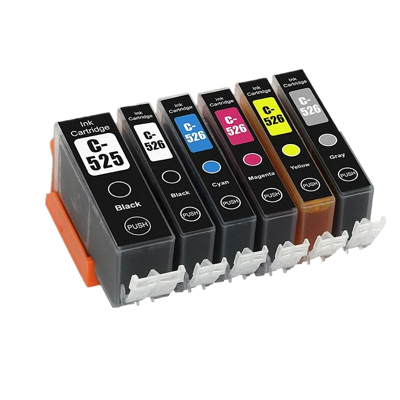 Cartucce d'inchiostro PGI525 PGI 525 CLI 526 per stampante Canon Pixma iP4850 ix6550 MG5150 MG5250 MG6150 MG8150 MX885 MG5350